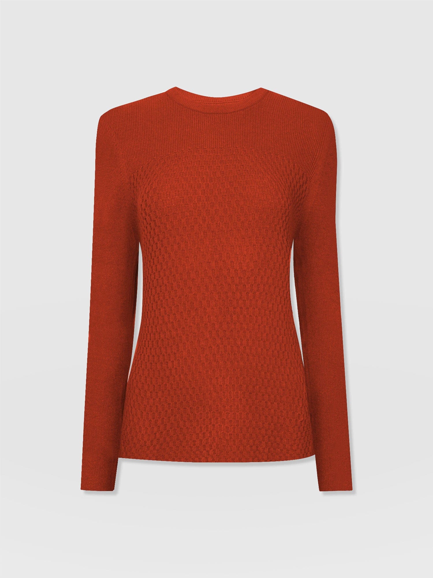 Honeycomb Rib Sweater Orange - Women's Sweaters | Saint + Sofia® US